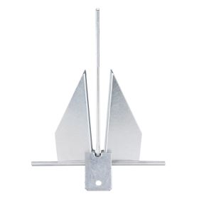 VEVOR Fluke Style Anchor Kit, 8.5 LBS Hot-Dipped Galvanized Steel Fluke Anchor with 7.9' Chain, 75' Rope and Two 0.4" Shackles