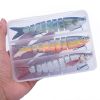 3pcs 8 Segment Fishing Lure Multi Jointed Artificial Bait Slow Sinking Bionic Fishing Bait Ice Fishing Gear