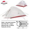 Naturehike Upgraded Cloud Up 2 Ultralight Tent Free Standing 20D Fabric Camping Tents For 2 Person With free Mat NH17T001-T